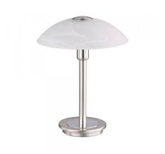 Bonn Touch Lamp In Satin Chrome With An