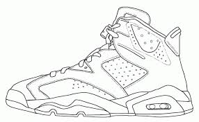 This coloring page make the perfect gift for any sneakerhead, and could also be a great Jordan Shoe Coloring Pages Coloring Home