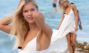 Playboy's Joy Corrigan flashes nipple on Miami photoshoot | Daily Mail  Online