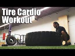 crossfit cardio workout with tires