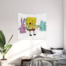 Spongebob Workout Wall Tapestry By