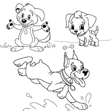 35 cute puppy coloring pages for free
