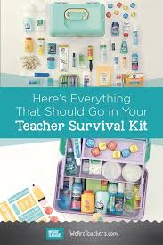 Clean air and a perfectly hydrated body—it doesn't get much more fresh and healthy feeling than that. Here S Everything That Should Go In Your Teacher Survival Kit
