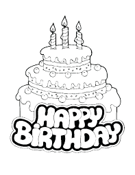 Happy Birthday Free Printable Coloring Page Print Banner Templates