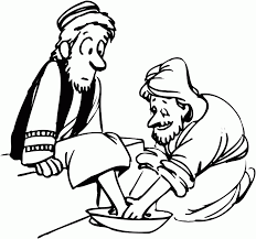 Jesus' example helps us know we also should serve others. Jesus Washes The Disciples Feet Coloring Page High Quality Coloring Home