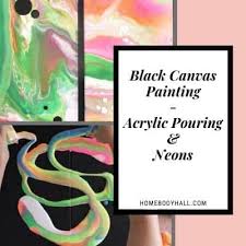 Black Canvas Paintings Acrylic