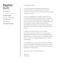 qa director cover letter exle free