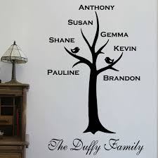 Personalised Family Tree Wall Sticker