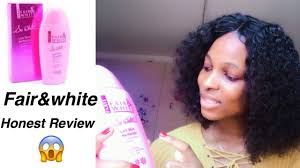 fair and white whitening lotion review