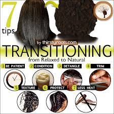 Stay away from products that promise to strip the perm from your hair and return it to its natural texture; Transitioning From Relaxed To Natural Hair