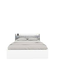 Home Marbito White Queen Bed Box