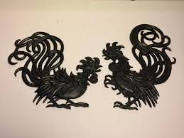 Vintage Rooster Wall Decor Mid