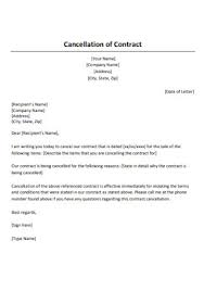 8 sle contract cancellation letters