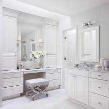 mirrored vanity stool transitional