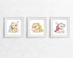 teddy bears nursery set animal nursery