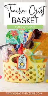 teacher gift basket summer themed