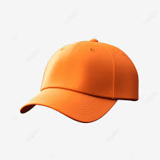 baseball cap orange color template