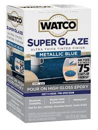 watco blue gloss oil based acrylic 1