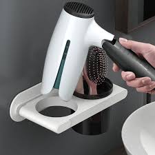 Hair Dryer Comb Holder Wall Mounted
