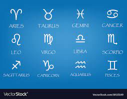 zodiac signs icons set simple royalty