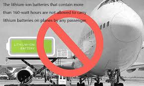 carrying lithium batteries on planes