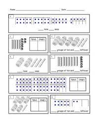 Free printable math worksheets aligned to 1st grade common core standards. First Grade Tens And Ones Worksheet By Maria Davis Tpt