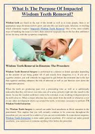 impacted wisdom teeth removal