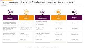 improvement plan for customer service