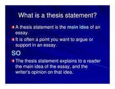 Thesis statement powerpoint for middle school         Original