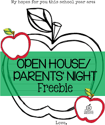 Free Open House Parents Night Printable Apple Themed