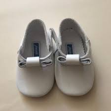 Jacadi Baby Girl White Leather Shoes