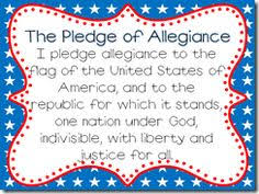 Develop a prediction on why we say the pledge of allegiance every day. 54 Pledge Of Allegiance Ideas Pledge Of Allegiance Pledge I Pledge Allegiance