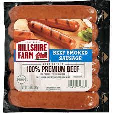 beef smoked sausage links hillshire