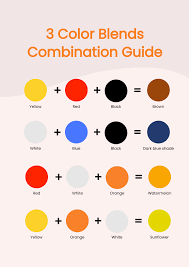 free color mix chart templates