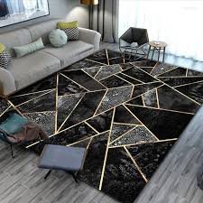 geometric carpets gold marble modern