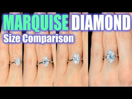 Marquise Cut Diamond Size Comparison On Hand Finger