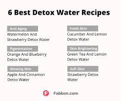 best detox water recipes to get clear skin