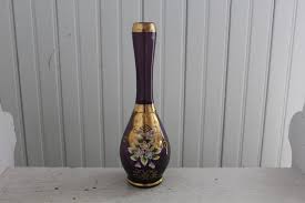 Vintage Murano Purple Glass Vase With