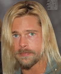 A common stereotype often links blonde hair in men with a surfer dude type of persona, which might be a bit offensive since that is not true at all. Brad Pitt Long Blonde Hair The Best Undercut Ponytail