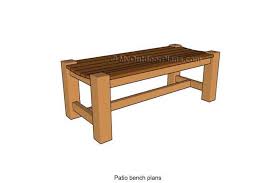 Patio Bench Free Woodworking Plan Com