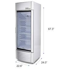 Upright Display Refrigerator Glass Door