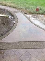 Stamped Concrete Patio Exposed