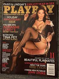 Holiday Anniversary Issue January 2008 Playboy Adrianne Curry Foldout Pages  | eBay