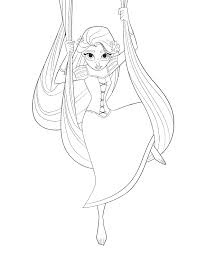 You could also print the picture using the print button above the image. Tangled The Series Rapunzel Coloring Page Disney Lol