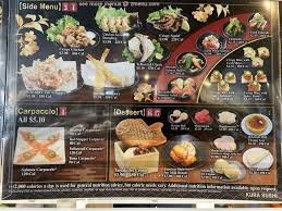 menu of kura revolving sushi bar