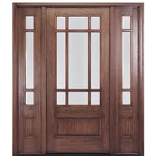 mahogany wood craftsman entry door