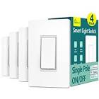 Treatlife Smart Light Switch (Neutral Wire Required) 4 Pack Single Pole