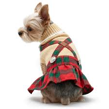 Holiday Plaid Dog Dress