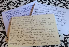 lost art of the handwritten thank you note