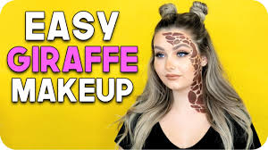 easy giraffe makeup last minute